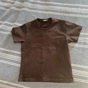 Jungmaven Tiny Tee in Cocoa Bean size XS